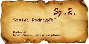 Szalai Rodrigó névjegykártya